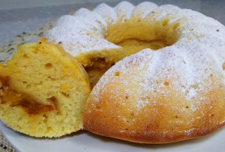 Кекс со свежими сливами в духовке