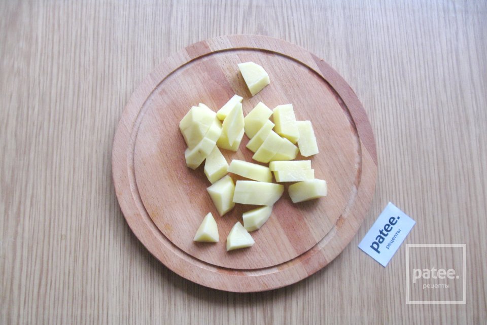 Жареный картофель с грибами и баклажанами - Шаг 5