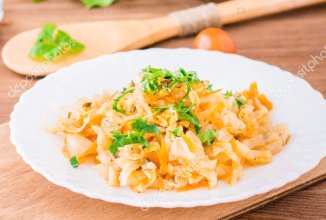 Тушеная капуста без мяса