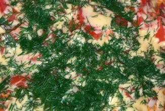 Пицца на кабачковой основе  в сковороде