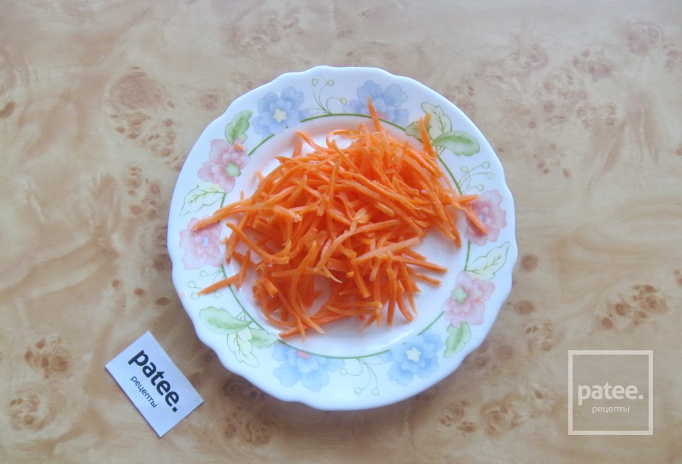 Салат из зеленых помидоров "Цветик-семицветик" - Шаг 4