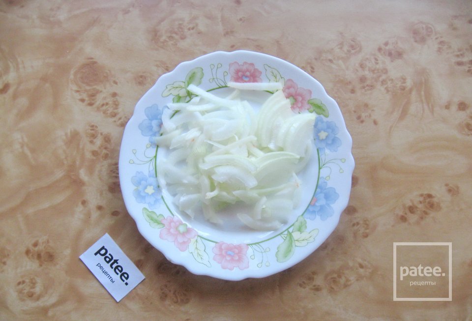 Салат из зеленых помидоров "Цветик-семицветик" - Шаг 5