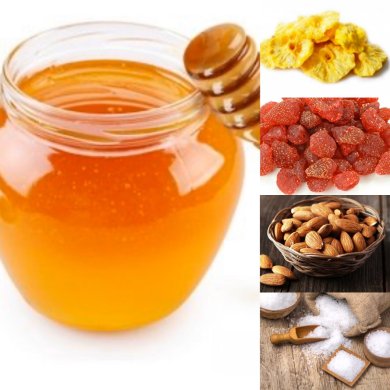 Гранола с ананасом и клубникой в духовке. - Шаг 1