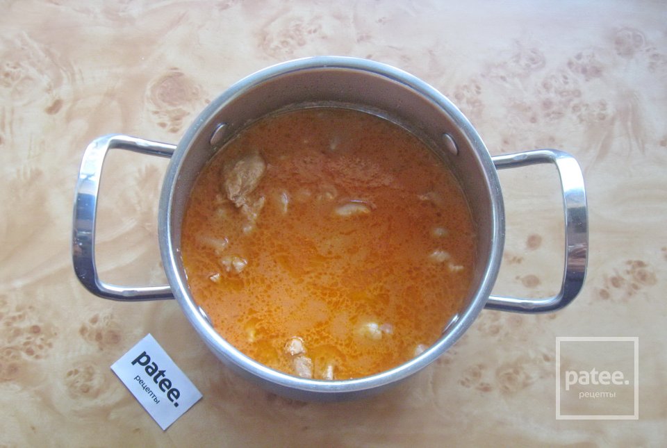 Бефстроганов из свинины со сметаной - Шаг 10