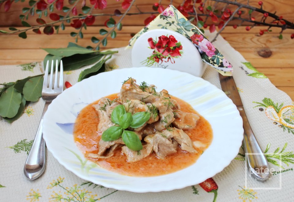 Бефстроганов из свинины со сметаной - Шаг 12