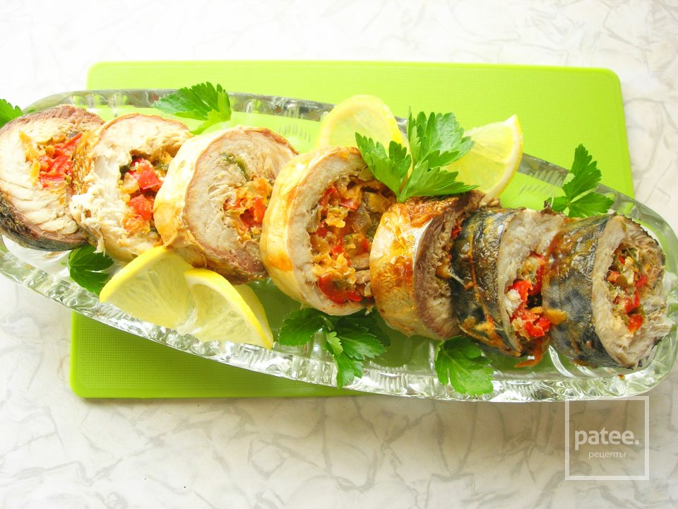 Рулет из скумбрии с начинкой из овощей - Шаг 1