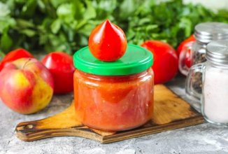 Соус из помидор с яблоками