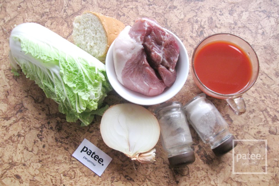 Тефтели с пекинской капустой - Шаг 1