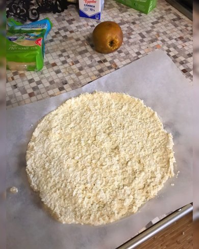 Сладкая ПП - пицца с грушей и сыром🍐🧀🥛🍕 - Шаг 3