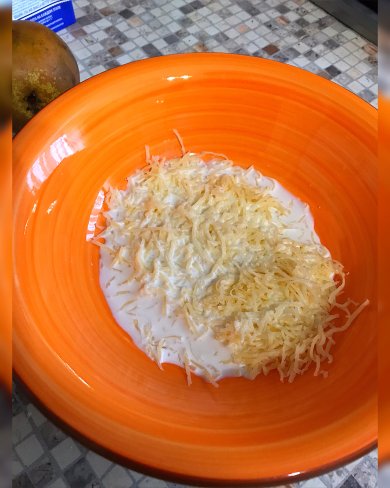 Сладкая ПП - пицца с грушей и сыром🍐🧀🥛🍕 - Шаг 5