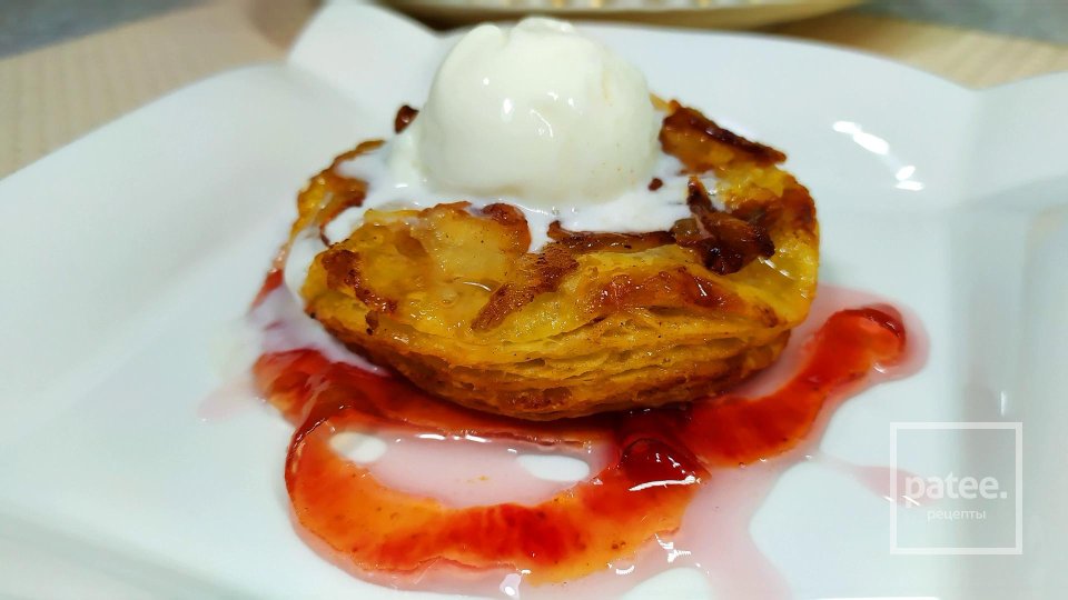 Запечённые кусочки яблок в слоеном тесте - Шаг 14