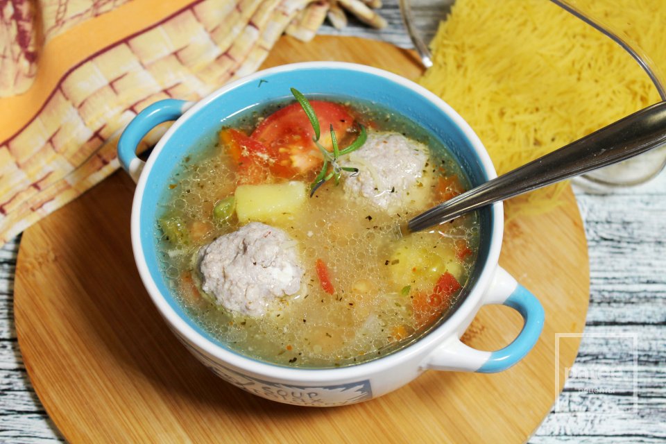 Минестроне с мясными фрикадельками - Шаг 14