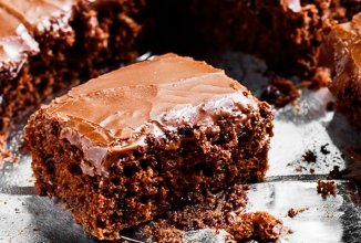 Быстрый пирог на кефире с шоколадом