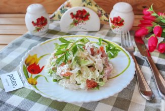 Салат с пекинской капустой и редькой