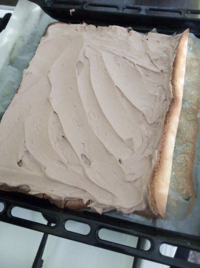 Рулет с шоколадным кремом - Шаг 3