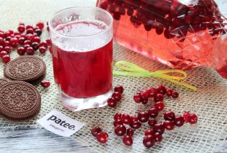 Клюквенный компот на зиму