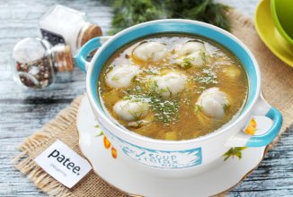 Суп минестроне с пельменями