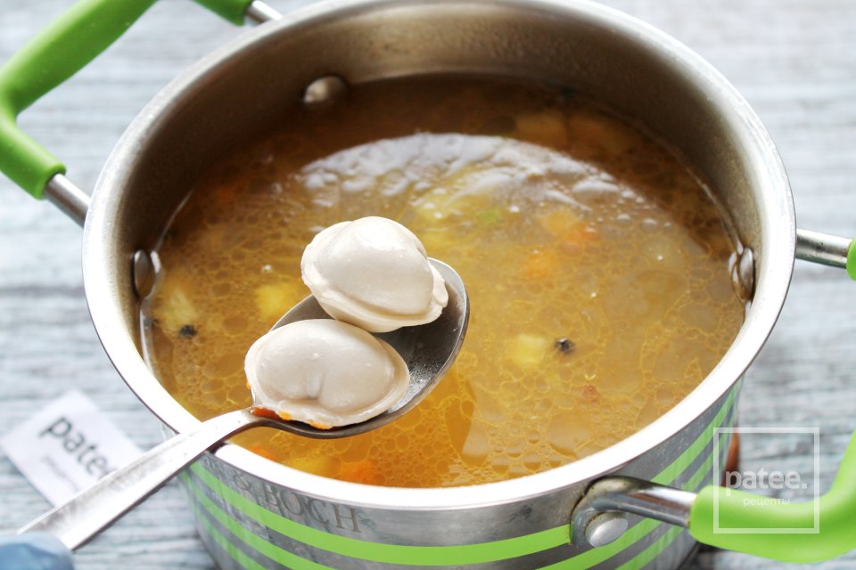 Суп минестроне с пельменями - Шаг 14