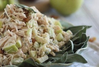 Фруктовый салатик"ореховое яблочко"