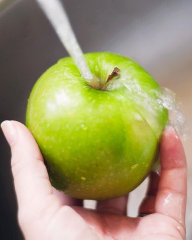 Фруктовый салатик"ореховое яблочко" - Шаг 1