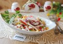 Салат с крабовыми палочками без майонеза