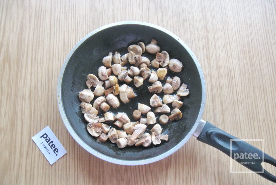 Винегрет с жареными грибами - Шаг 3