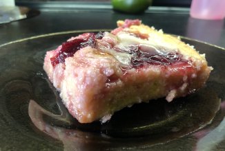 Запеканка с вишневым джемом