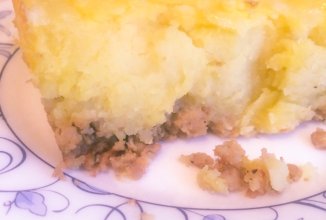 Запеканка с мясным фаршем и картофелем