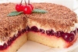 Быстрый вишневый пирог «Наслаждение»