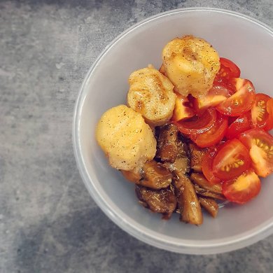 Морской гребешок с опятами - Шаг 2