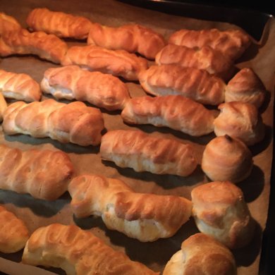 ВОЗДУШНЫЕ ЭКЛЕРЫ С НАЧИНКОЙ - Шаг 2