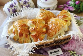 Пирожки-листики с яблоками