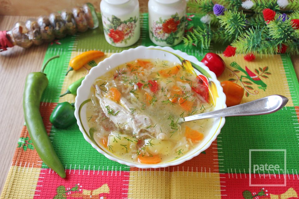 Овощной суп с индейкой - Шаг 13