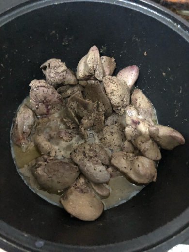 Тёплый Салат С Печенью - Шаг 1