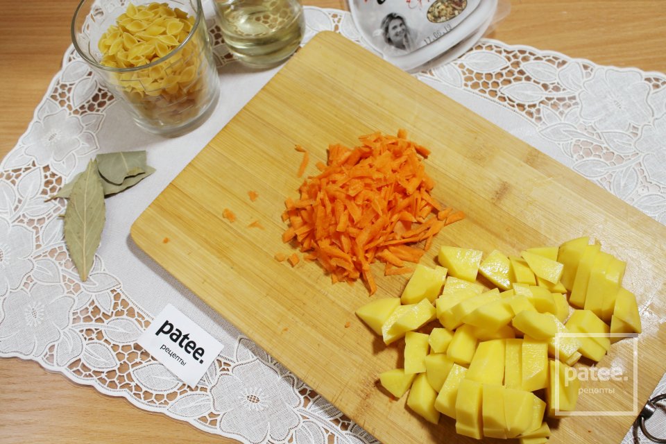 Быстрый куриный суп с ракушками - Шаг 4