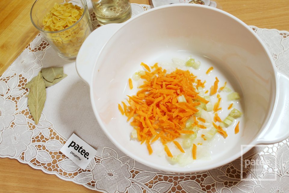 Быстрый куриный суп с ракушками - Шаг 6