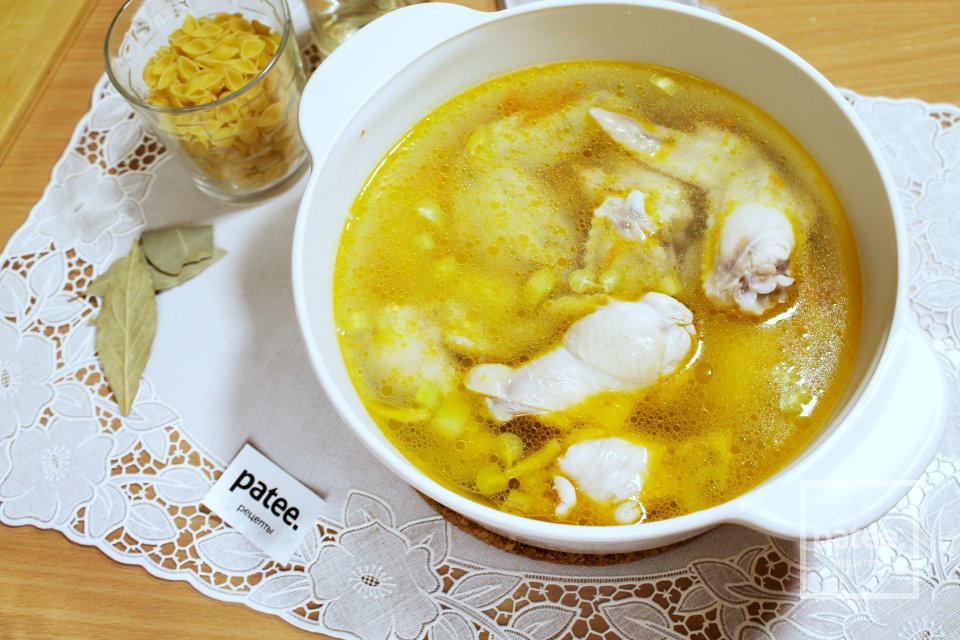 Быстрый куриный суп с ракушками - Шаг 11