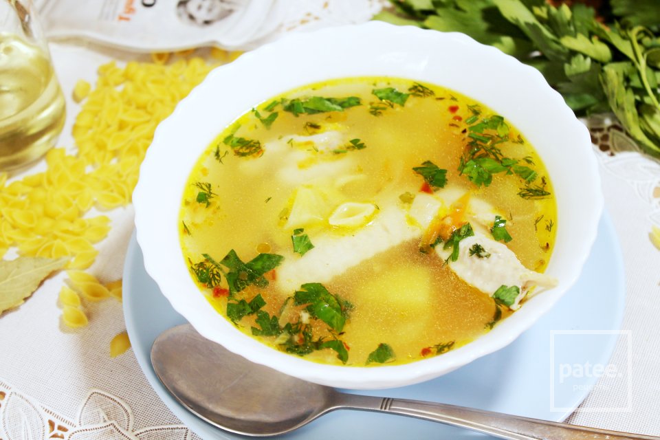 Быстрый куриный суп с ракушками - Шаг 17