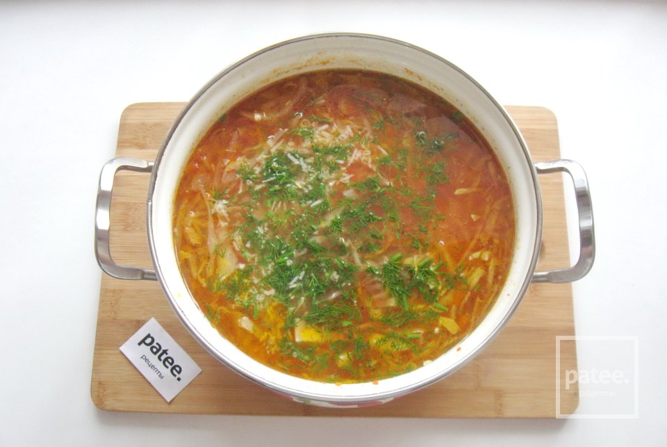 Щи с копченой грудинкой - Шаг 9