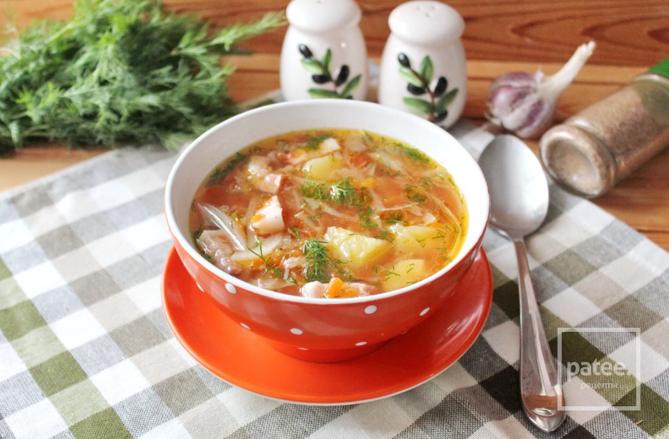 Щи с копченой грудинкой - Шаг 11