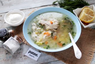 Белые щи с курицей