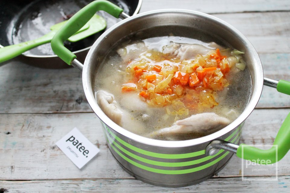 Белые щи с курицей - Шаг 15