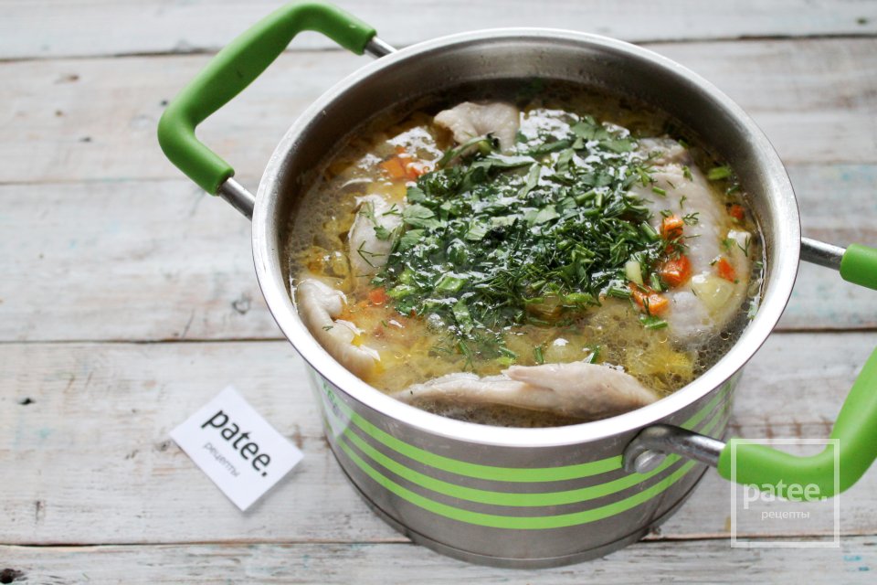 Белые щи с курицей - Шаг 17