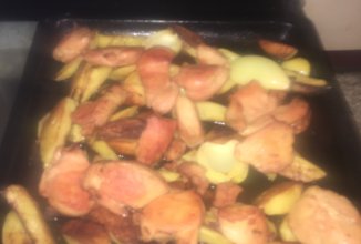 Запечённая картошечка с мясом