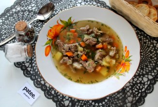 Овощной суп с бараниной