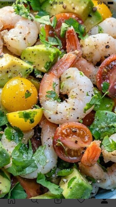 Салат с креветками и авокадо - Шаг 2