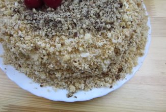 Домашний торт с вишней