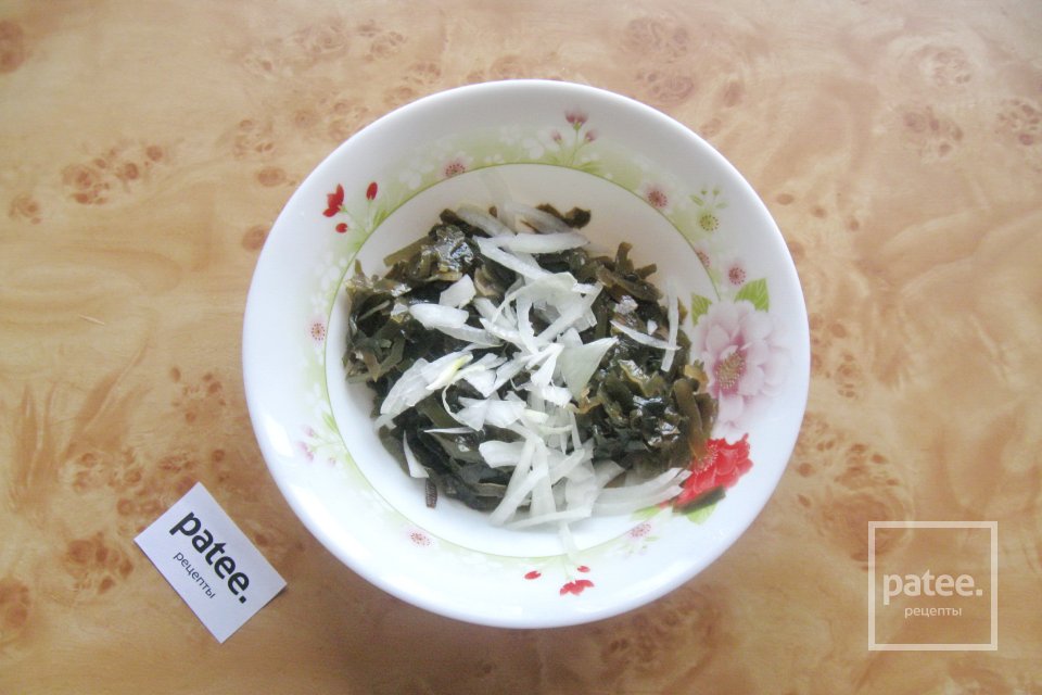 Салат из морской капусты с яблоком - Шаг 3