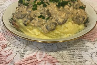 Грибы в сливочном соусе