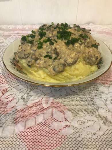 Грибы в сливочном соусе - Шаг 6